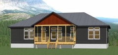60×30 House — 3 bedroom 2 Bath — 1,800 sqft — PDF Floor Plan — Model 3A