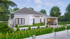49×33 Feet House Design Plan 15×10 Meter with 3 Beds PDF Plan (A4 Hard Copy)