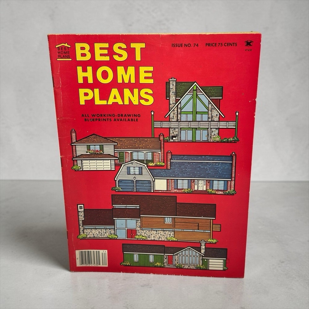 VTG Best Home Plan 1978 Mid Century Modern House Design Floor Plan Blueprints
