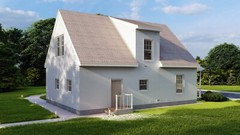 Family House 5 Bed, 2 Bathroom, Basement&Terrace CAD Blueprints Imperial