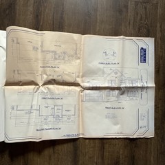 2-Story Colonial Gable-Front House 3 Bed 2.5 Bath 14page ORIGINAL Blueprint 1994
