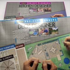 New & Sealed VTG Stanley Project Planner – Deck Designer & Kitchen Designer Pair
