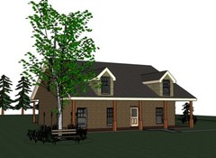 Blanche_1415G-5, all brick, 3 bed / 2 bath , 2 car garage, future upstairs, PDF