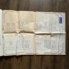 2-Story Colonial Gable-Front House 3 Bed 2.5 Bath 14page ORIGINAL Blueprint 1994