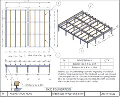 20’x25’ Cozy 2-Story Tiny House Cabin DIY Architectural Build Plans PDF Download