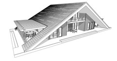 100’x56’ 4-Bedrooms, 4-Bathrooms Charming A-Frame Architectural Build Plans PDF