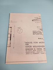 VTG 1950s House For Moderns Good Housekeeping Floor Plan MCM Sleek Cottage