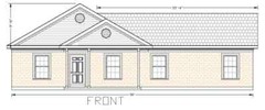 Ava_1109G 3 bed rm. / 2 bath in 1109 heated area with garage and front porch