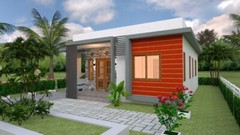 Small House Plan 10×11 Meter 33×36 Feet 3 Beds 2 Baths Terrace (A4 Hard Copy)