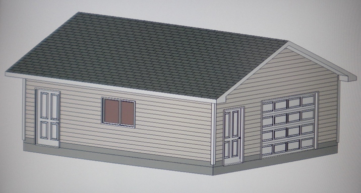 PERMIT READY 20′ x 24′ GARAGE PLAN DRAWN TO SCALE BLUEPRINTS AND MATERIALS LIST