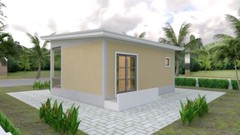 23×21 Feet Tiny House Plan 8×6.5 Meter 1 Bed 1 Bath Shed Roof PDF (A4 Hard Copy)