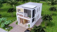 20×30 Duplex House Plan 6×9 Meter 2 Beds 1 Bath Each Floor PDF & A4 Hard Copy