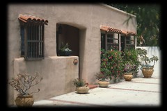 Southwestern style patio home, spacious 2 bedrooms, architectural blueprints