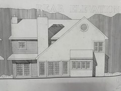 Vintage Architectural Drawings Vellum (Set of 4) House Plans Elevations 30×36
