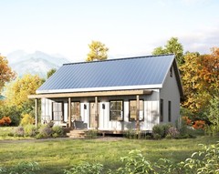 Modern 26′ x 34′ Willow Cabin Architectural Plans – PDF Download