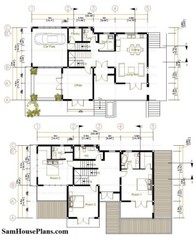 House Plan 10×16 Meter 33×53 Feet 4 Beds 4 Baths Terrace Roof (A4 Hard Copy)