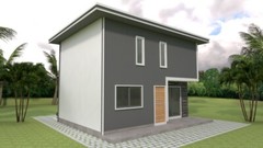 Custom Small House Plan 26×20 Feet 8×6 Meter 3 Beds 2 Baths Hip (A4 Hard Copy)