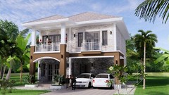 Custom House Plan 26×36 Feet 9×11 Meter 5 Beds 3 Baths Hip Roof (A4 Hard Copy)