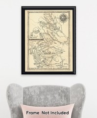 Philmont Scout Ranch Vintage Map 1948 Cimarron New Mexico Trail Plan