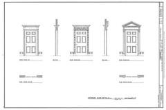 Italianate Victorian home of President van Buren, detailed architectural plans