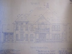 Original 1990 Stately VICTORIAN Style HOME DESIGN PLANS w/ 3 Car Garage & Apt.
